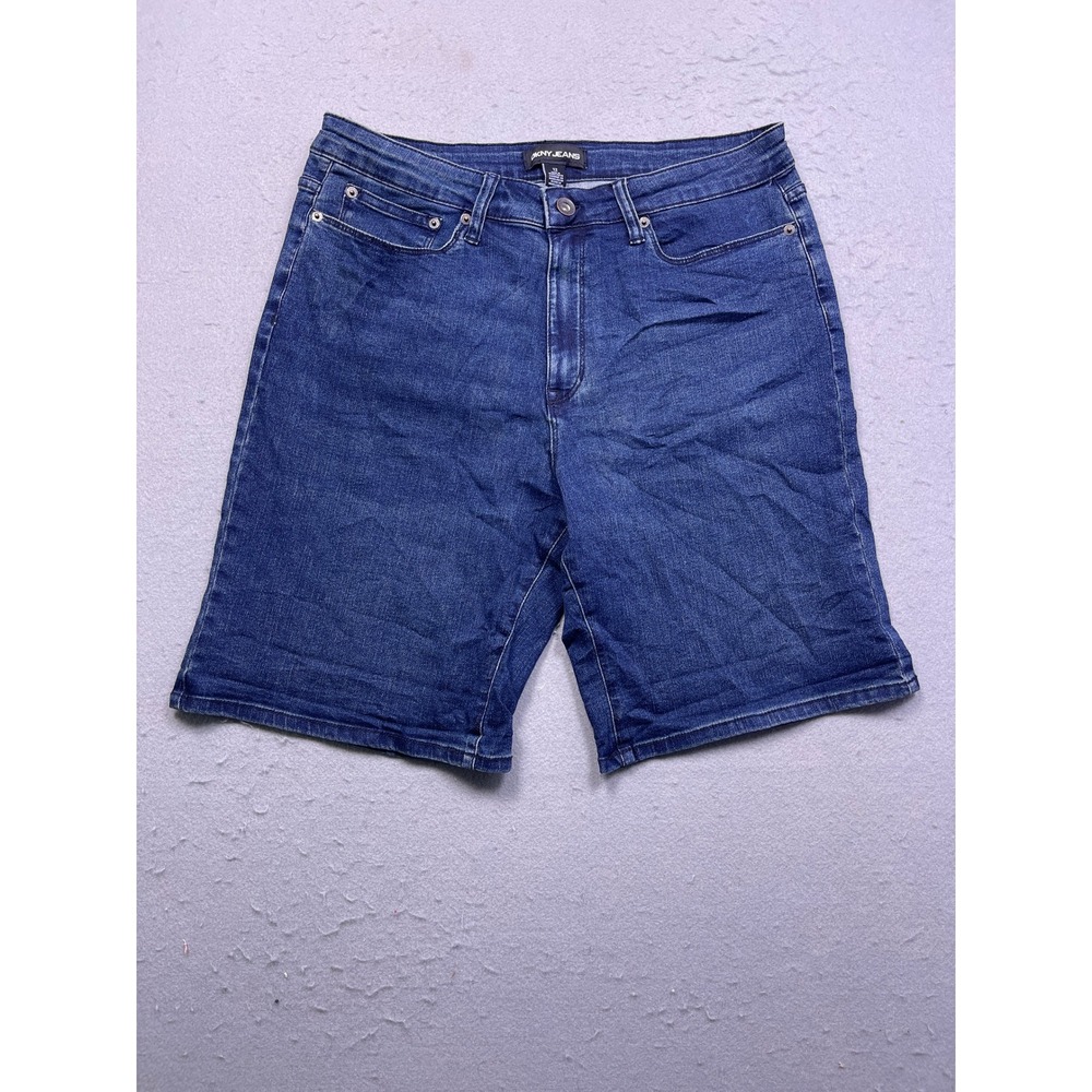 DKNY JEANS Bermuda Shorts Denim Blue 12 Womens